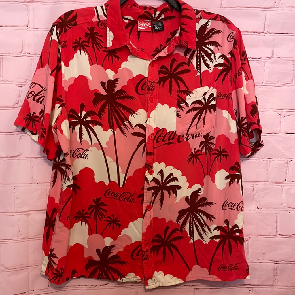 Coca Cola Button Down Top